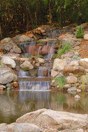 Pond and Waterfall Built in Lakeville, MN