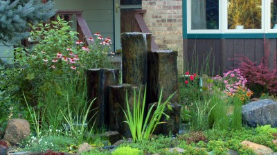 5 Rock Column Fountain Set